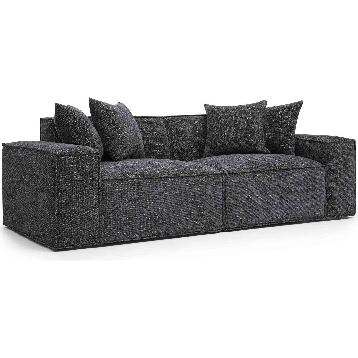 012 SI-2439954 | Primary Silo | Mindy Chenille Basketweave Modular Loveseat by TOV Furniture. Made from chenille, plywood in a transitional style.
