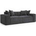 Mindy Chenille Basketweave Modular Loveseat by TOV Furniture. Made from chenille, plywood in a transitional style.