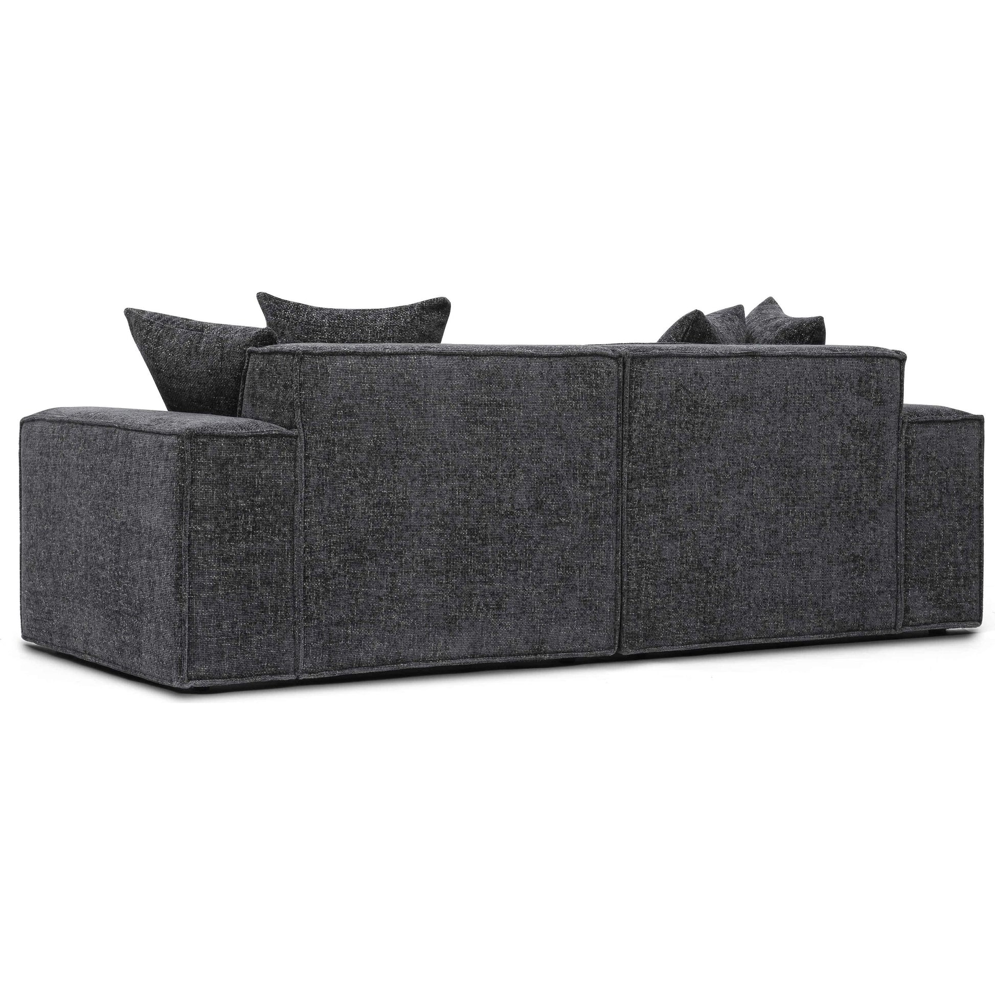 Mindy Chenille Basketweave Modular Loveseat by TOV Furniture. Made from chenille, plywood in a transitional style.