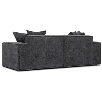 Mindy Chenille Basketweave Modular Loveseat by TOV Furniture. Made from chenille, plywood in a transitional style.