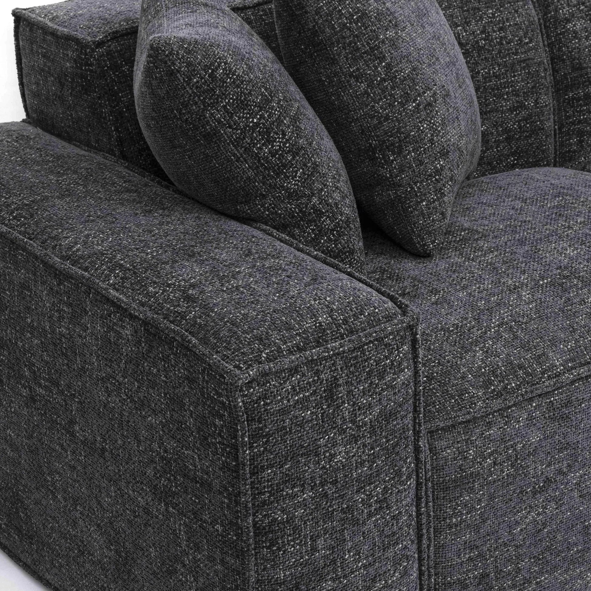 Mindy Chenille Basketweave Modular Sectional by TOV Furniture. Made from chenille, plywood in a transitional style.