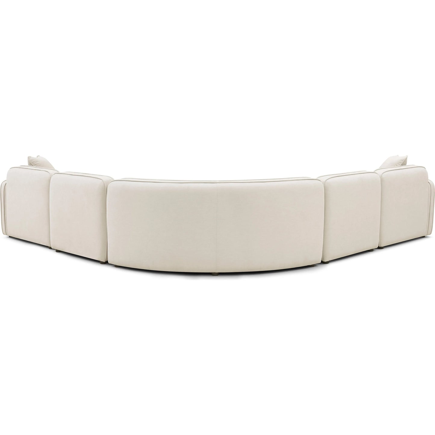 001 SI-2527461 | Additional Silo | Travie 5-Piece Upcycled Modular L-Sectional by TOV Furniture in sand. Made from linen, plywood in a unique style.
