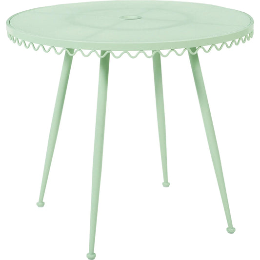 Erica Wrought Iron Outdoor Cafe Table by TOV Furniture. Made from iron in a unique style.