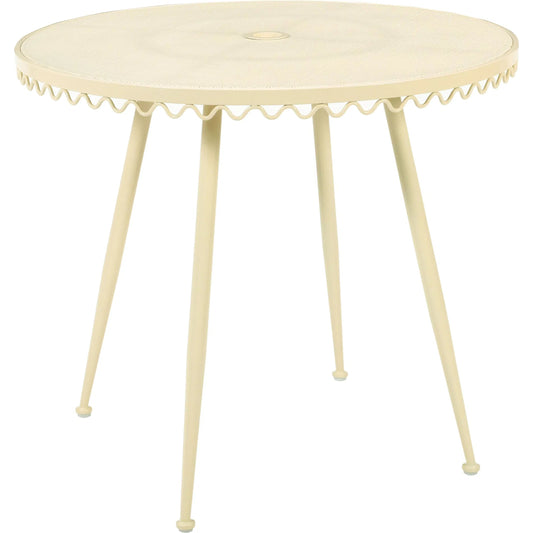 Erica Wrought Iron Outdoor Cafe Table by TOV Furniture. Made from iron in a unique style.