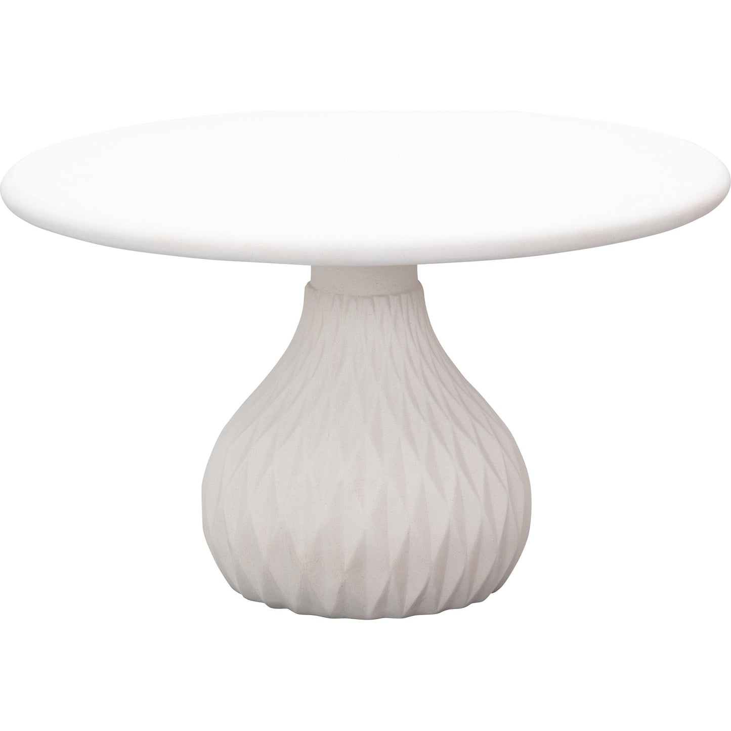 002 SI-1787289 | Additional Silo | Tulum Concrete Coffee Table by TOV Furniture in ivory. Made from concrete in a coastal style.