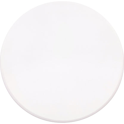 Tulum Concrete Coffee Table by TOV Furniture in ivory. Made from concrete in a coastal style.