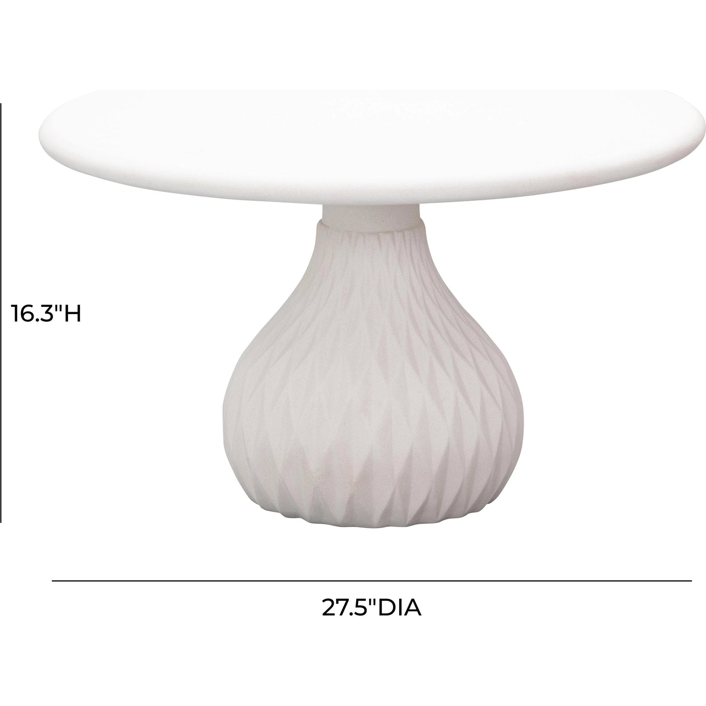 004 SI-1787289 | Additional Silo | Tulum Concrete Coffee Table by TOV Furniture in ivory. Made from concrete in a coastal style.