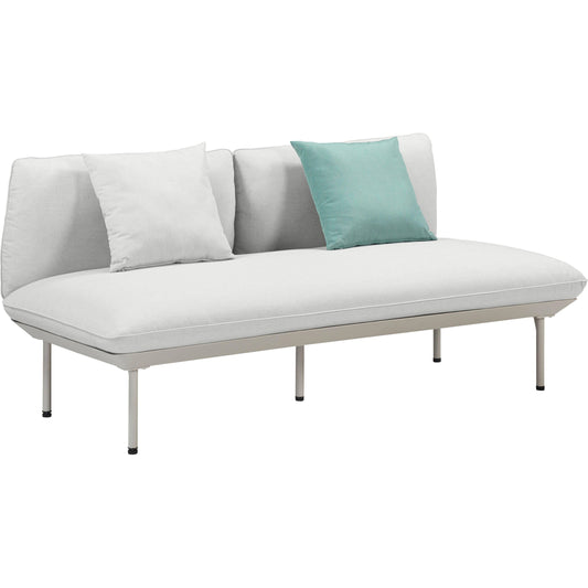 Katti Outdoor Loveseat by TOV Furniture. Made from aluminum, olefin fabric, polyester in a modern style.
