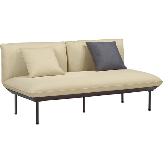 Katti Outdoor Loveseat by TOV Furniture. Made from aluminum, olefin fabric, polyester in a modern style.