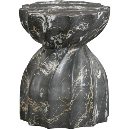 Turin Indoor / Outdoor Concrete Stool by TOV Furniture. Made from concrete in a modern style.