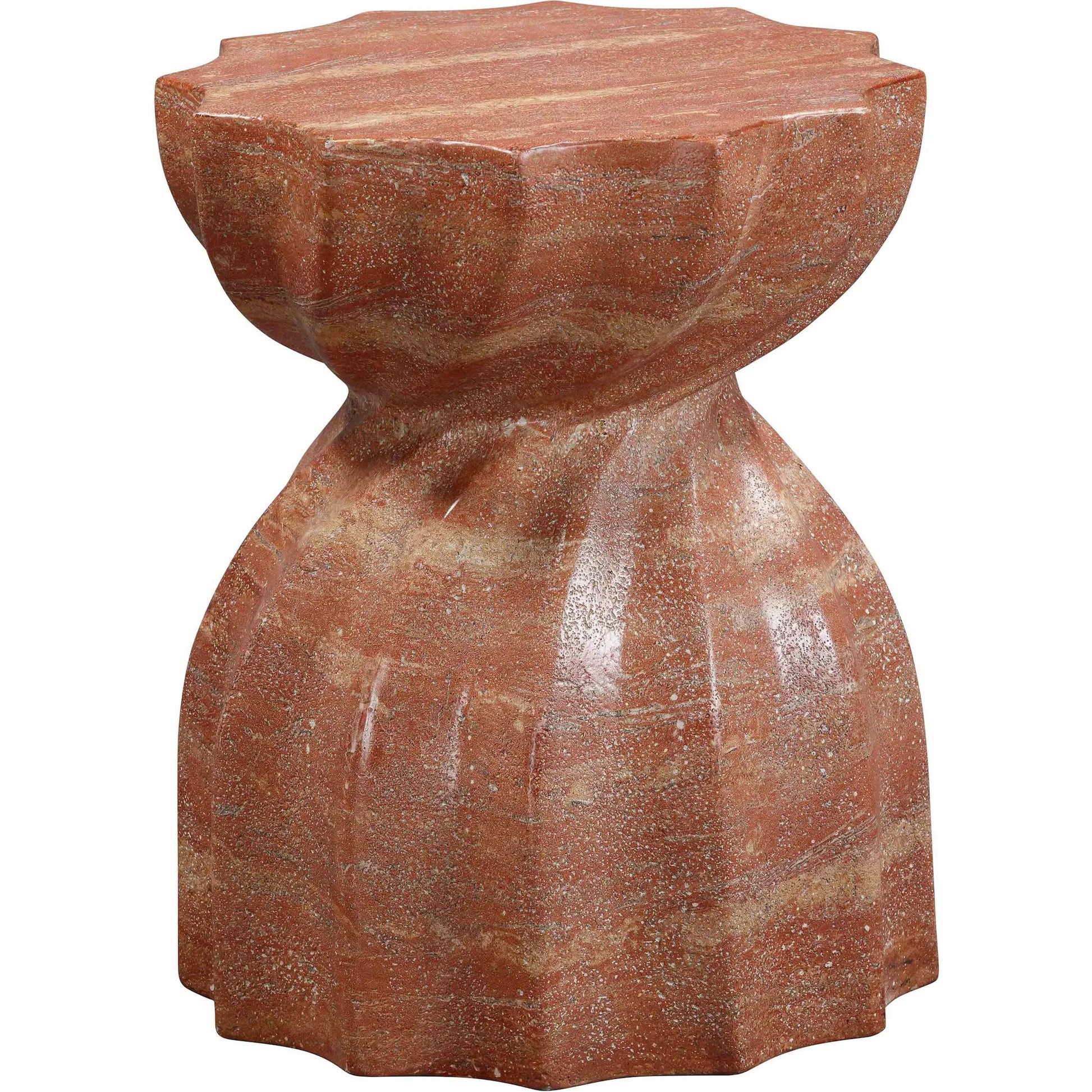 Turin Indoor / Outdoor Concrete Stool by TOV Furniture. Made from concrete in a modern style.