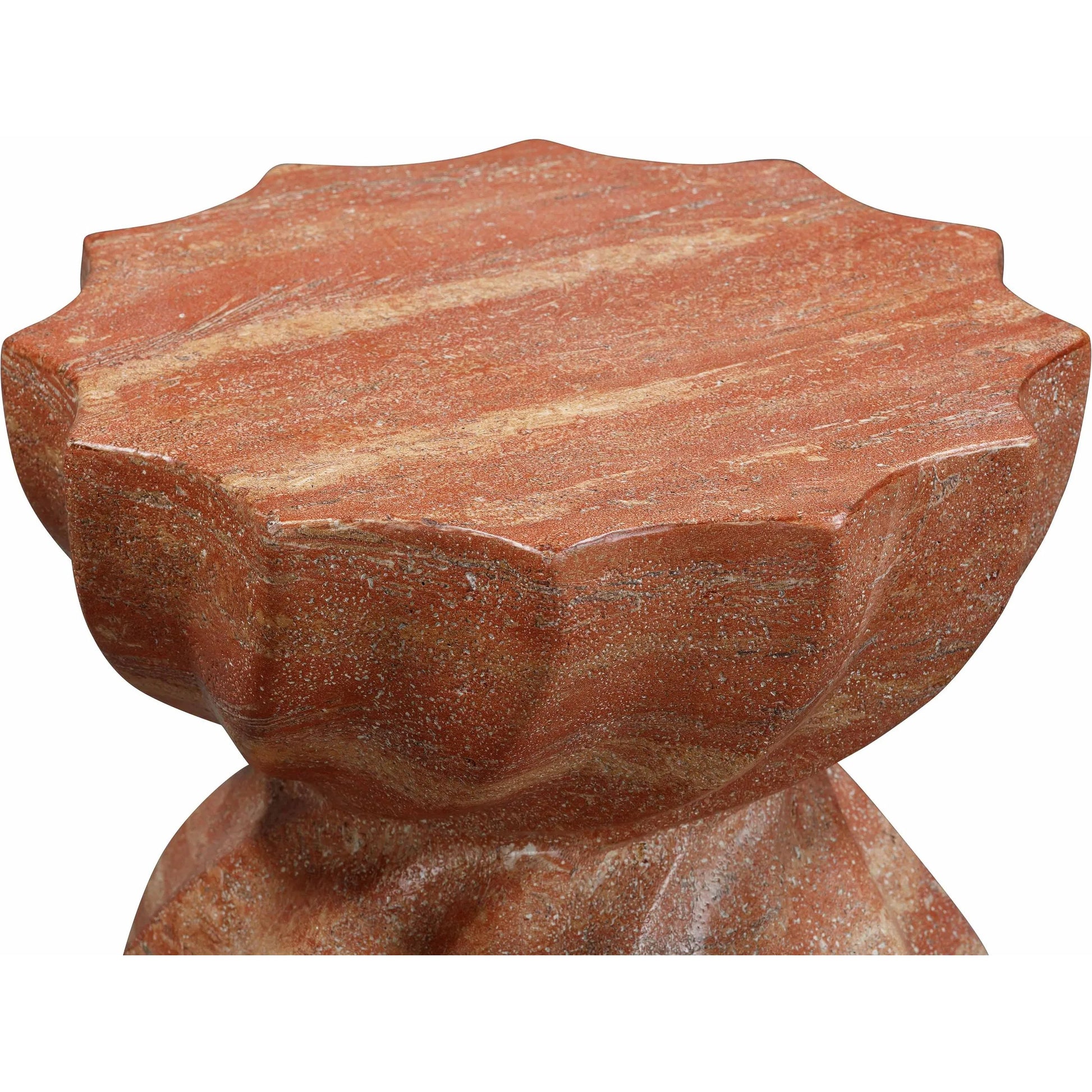 Turin Indoor / Outdoor Concrete Stool by TOV Furniture. Made from concrete in a modern style.