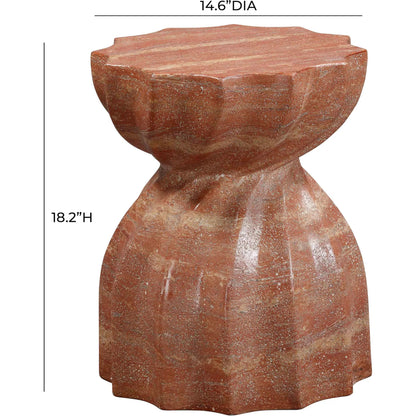 Turin Indoor / Outdoor Concrete Stool by TOV Furniture. Made from concrete in a modern style.