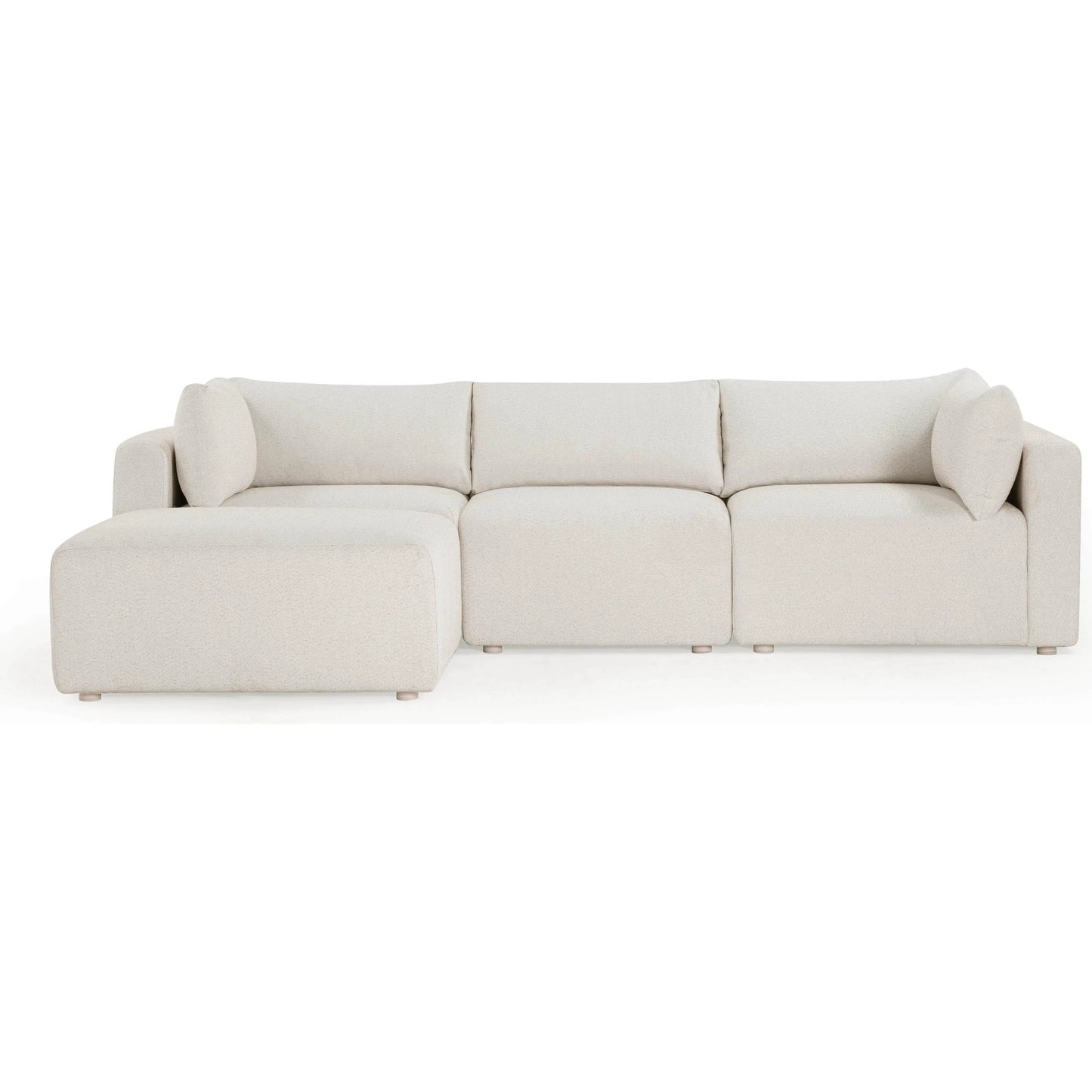004 SI-2356302 | Additional Silo | Hangover Outdoor Modular Sectional by TOV Furniture in cream. Made from aluminum, fabric in a transitional style.