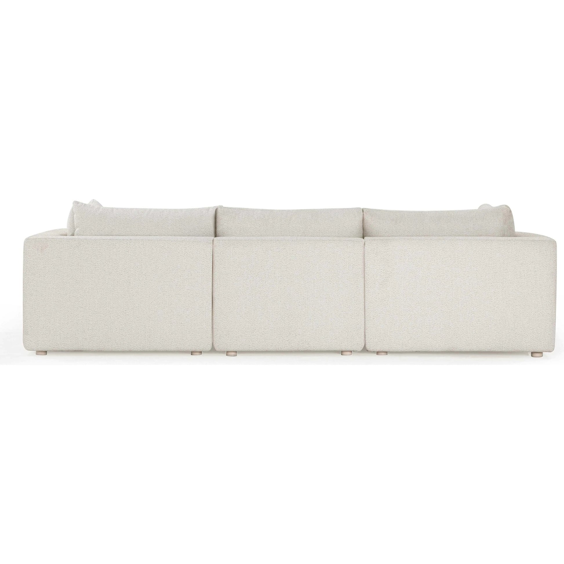 Hangover Outdoor Modular Sectional by TOV Furniture in cream. Made from aluminum, fabric in a transitional style.