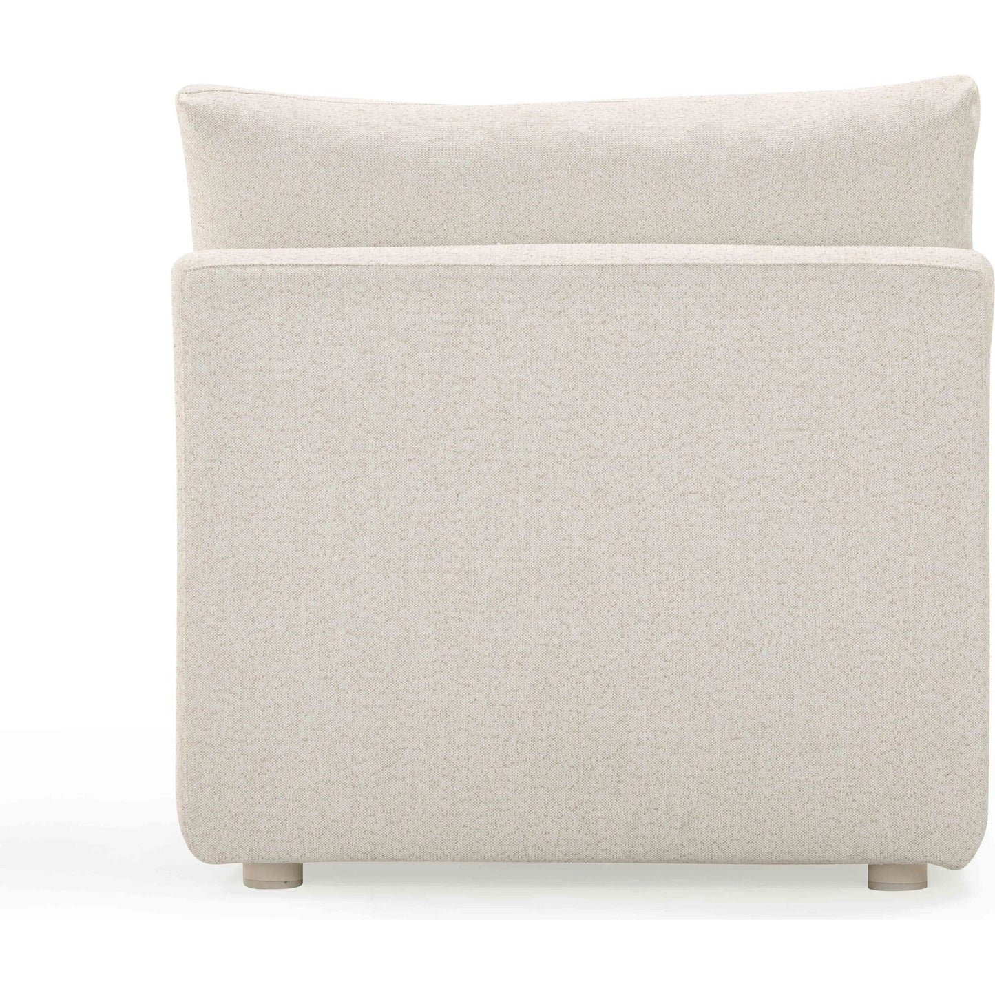 003 SI-2356300 | Additional Silo | Hangover Modular Outdoor Armless Chair by TOV Furniture in cream. Made from aluminum, fabric in a transitional style.