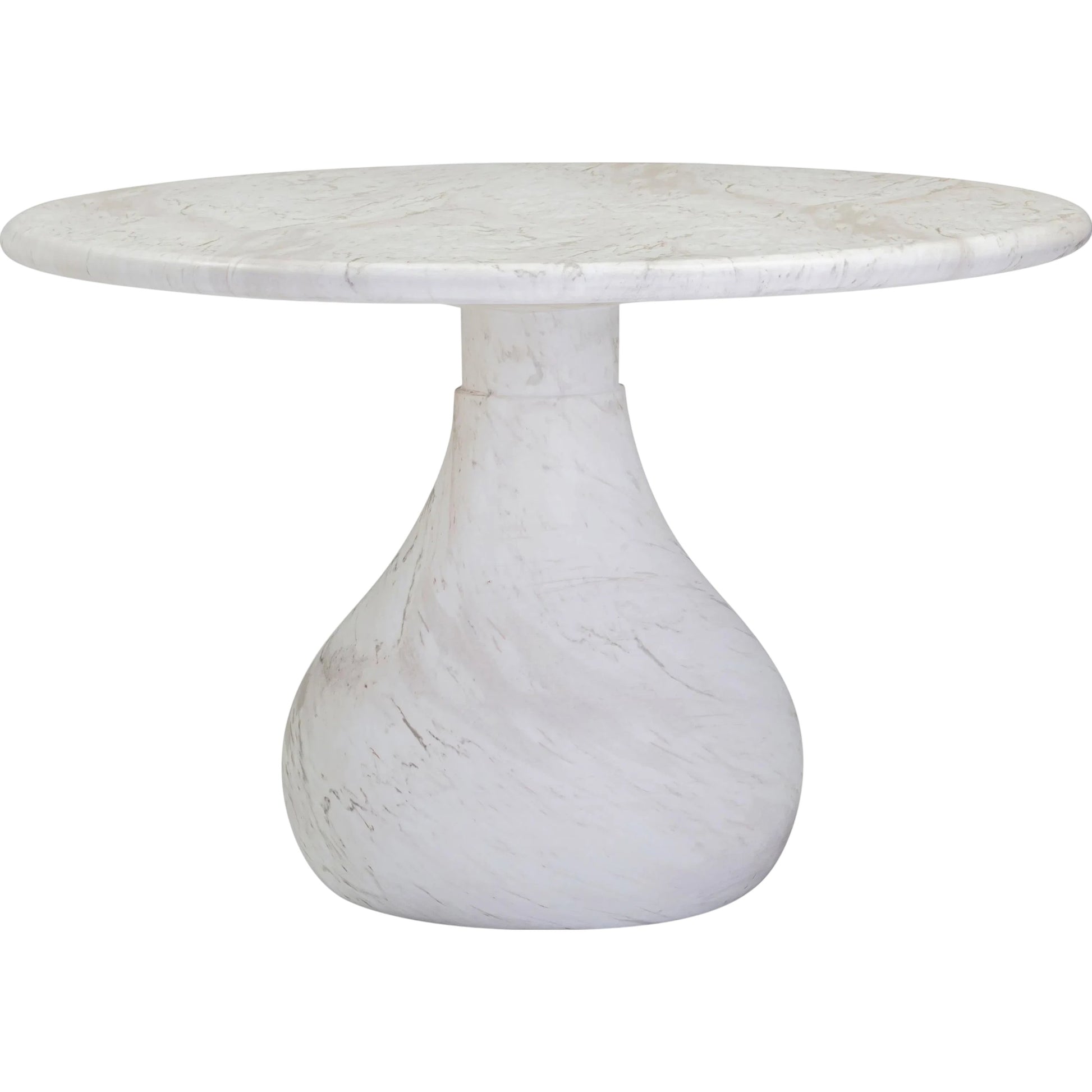 Smooch Indoor / Outdoor 47" Round Dining Table by TOV Furniture. Made from concrete in a transitional style.