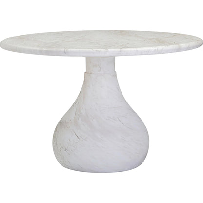 Smooch Indoor / Outdoor 47" Round Dining Table by TOV Furniture. Made from concrete in a transitional style.