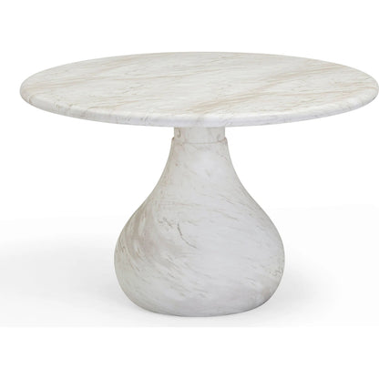 Smooch Indoor / Outdoor 47" Round Dining Table by TOV Furniture. Made from concrete in a transitional style.