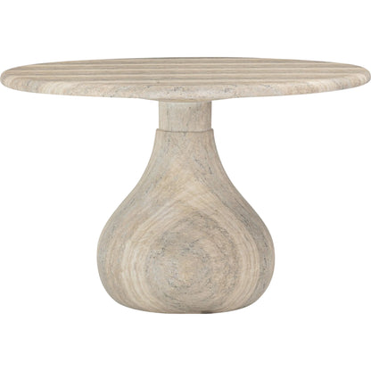 Smooch Indoor / Outdoor 47" Round Dining Table by TOV Furniture. Made from concrete in a transitional style.