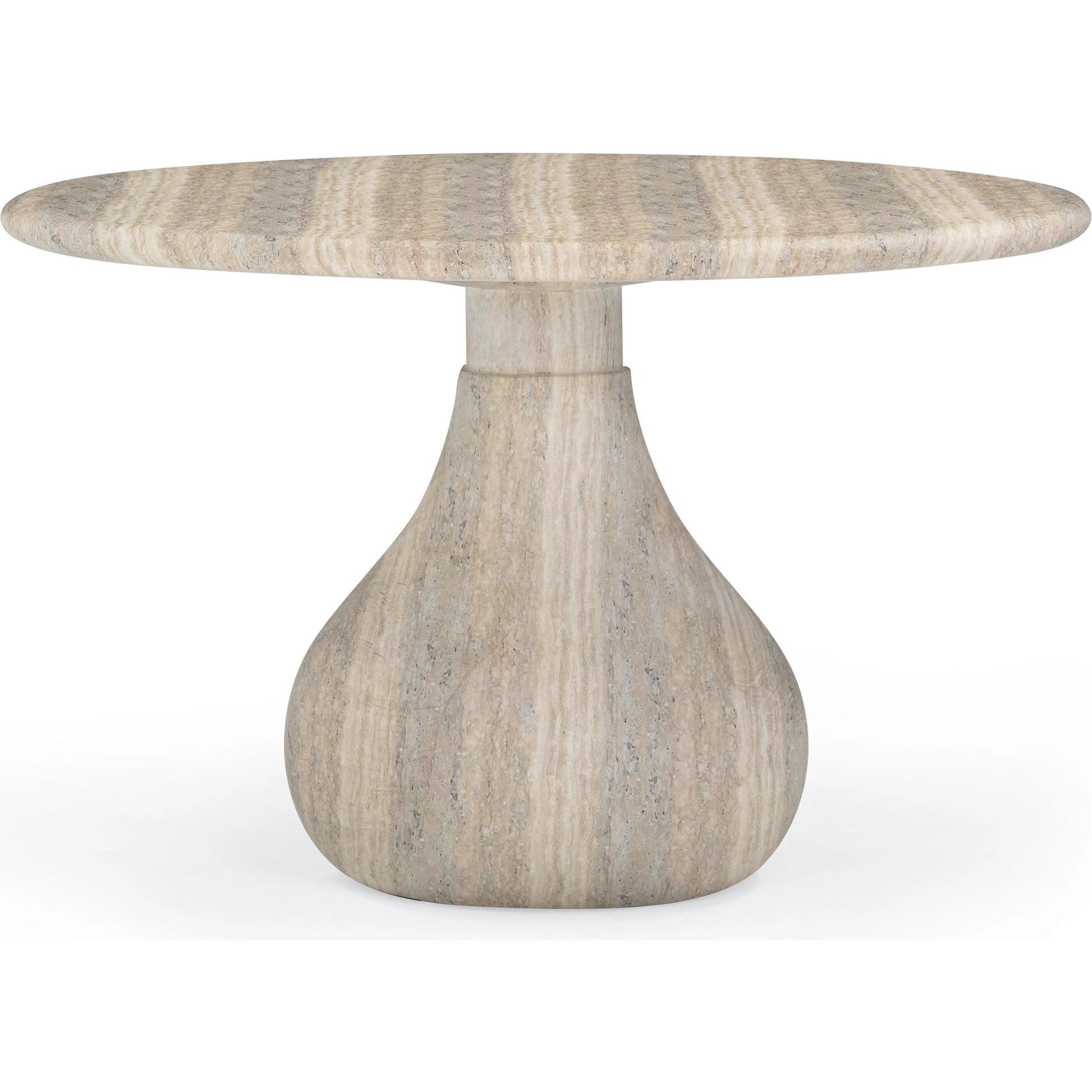 Smooch Indoor / Outdoor 47" Round Dining Table by TOV Furniture. Made from concrete in a transitional style.
