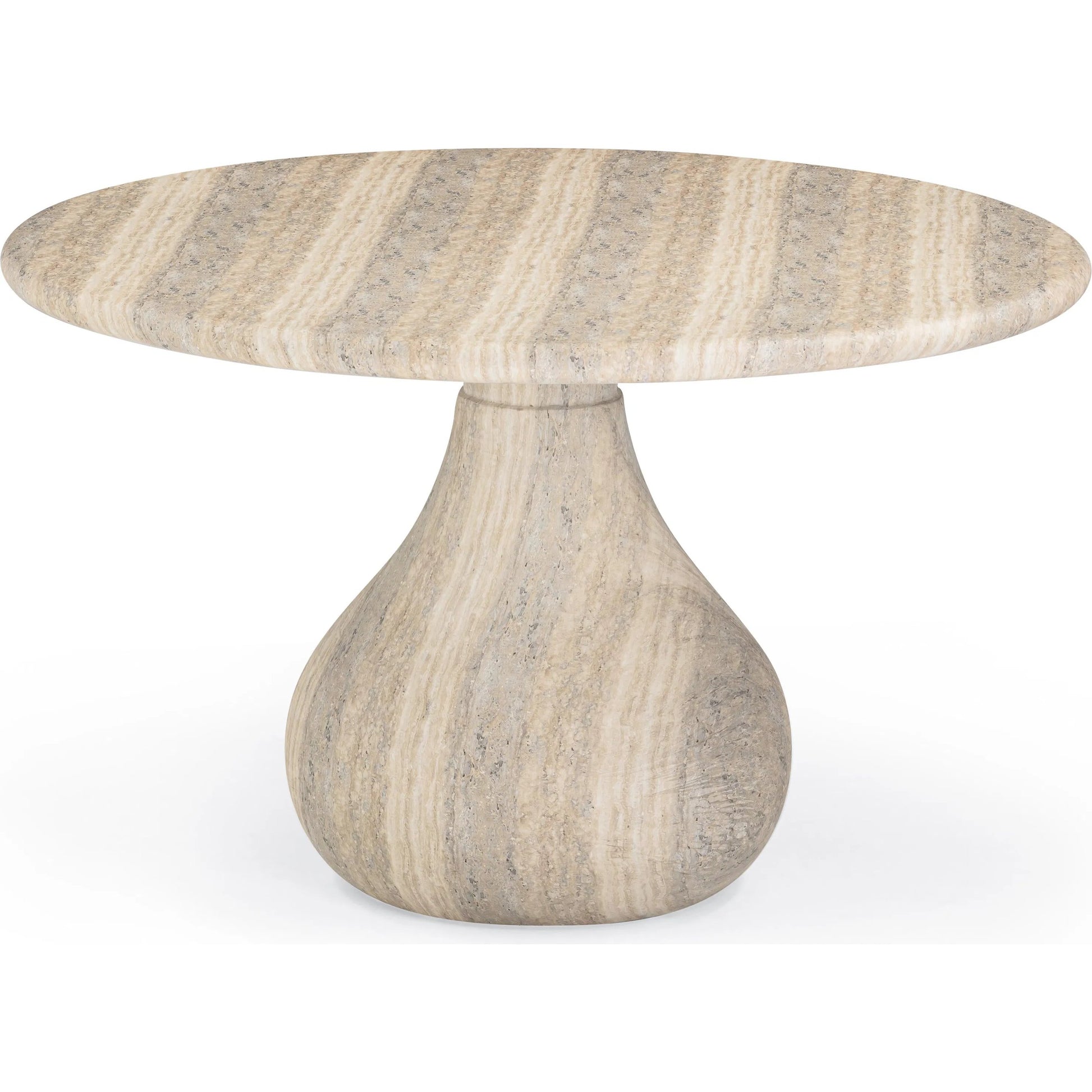 Smooch Indoor / Outdoor 47" Round Dining Table by TOV Furniture. Made from concrete in a transitional style.