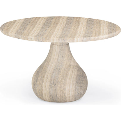 Smooch Indoor / Outdoor 47" Round Dining Table by TOV Furniture. Made from concrete in a transitional style.