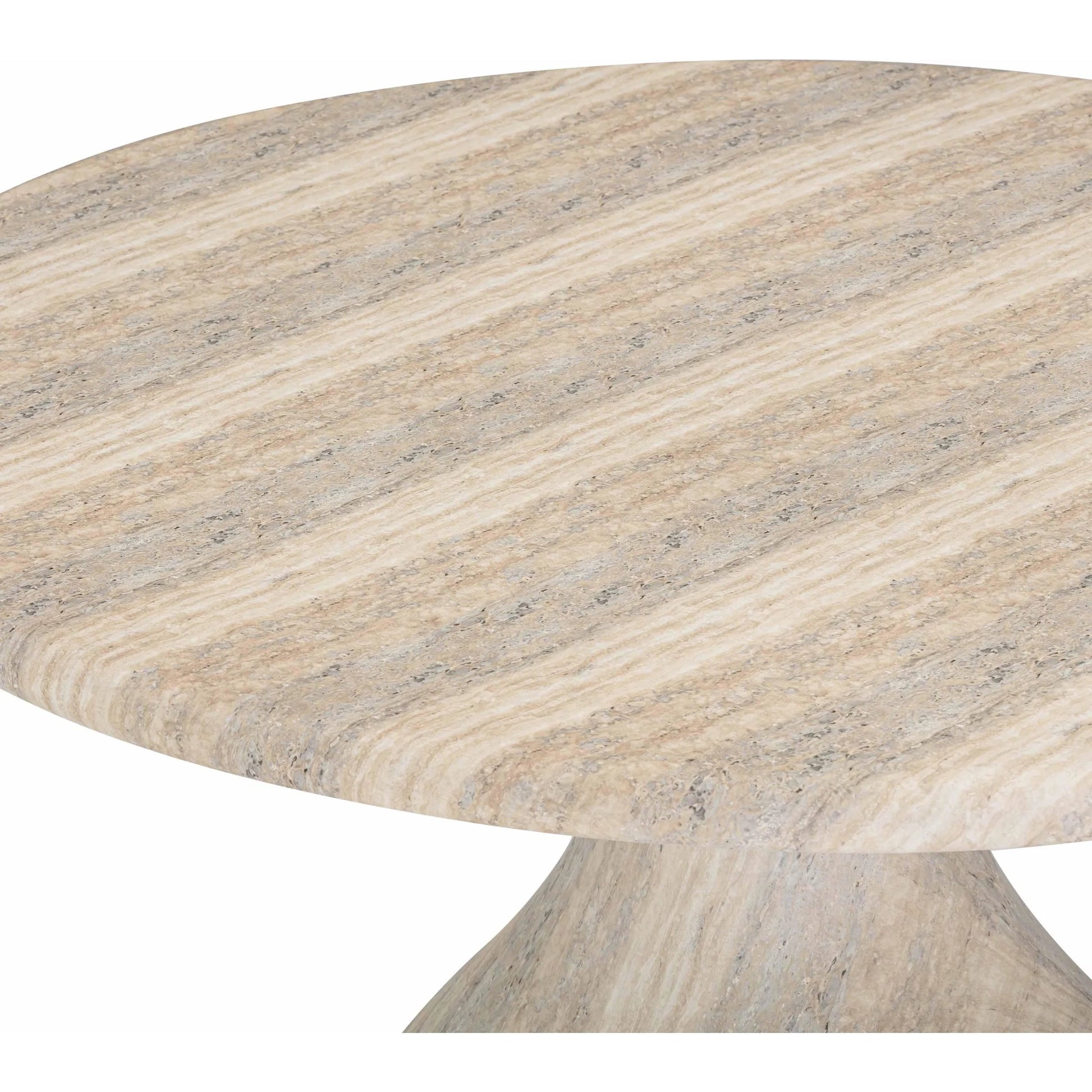 Smooch Indoor / Outdoor 47" Round Dining Table by TOV Furniture. Made from concrete in a transitional style.