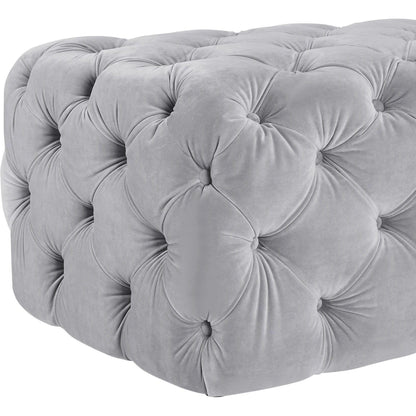Kaylee Ottoman by TOV Furniture. Made from velvet in a modern style.