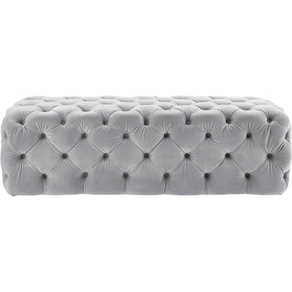 Kaylee Ottoman by TOV Furniture. Made from velvet in a modern style.