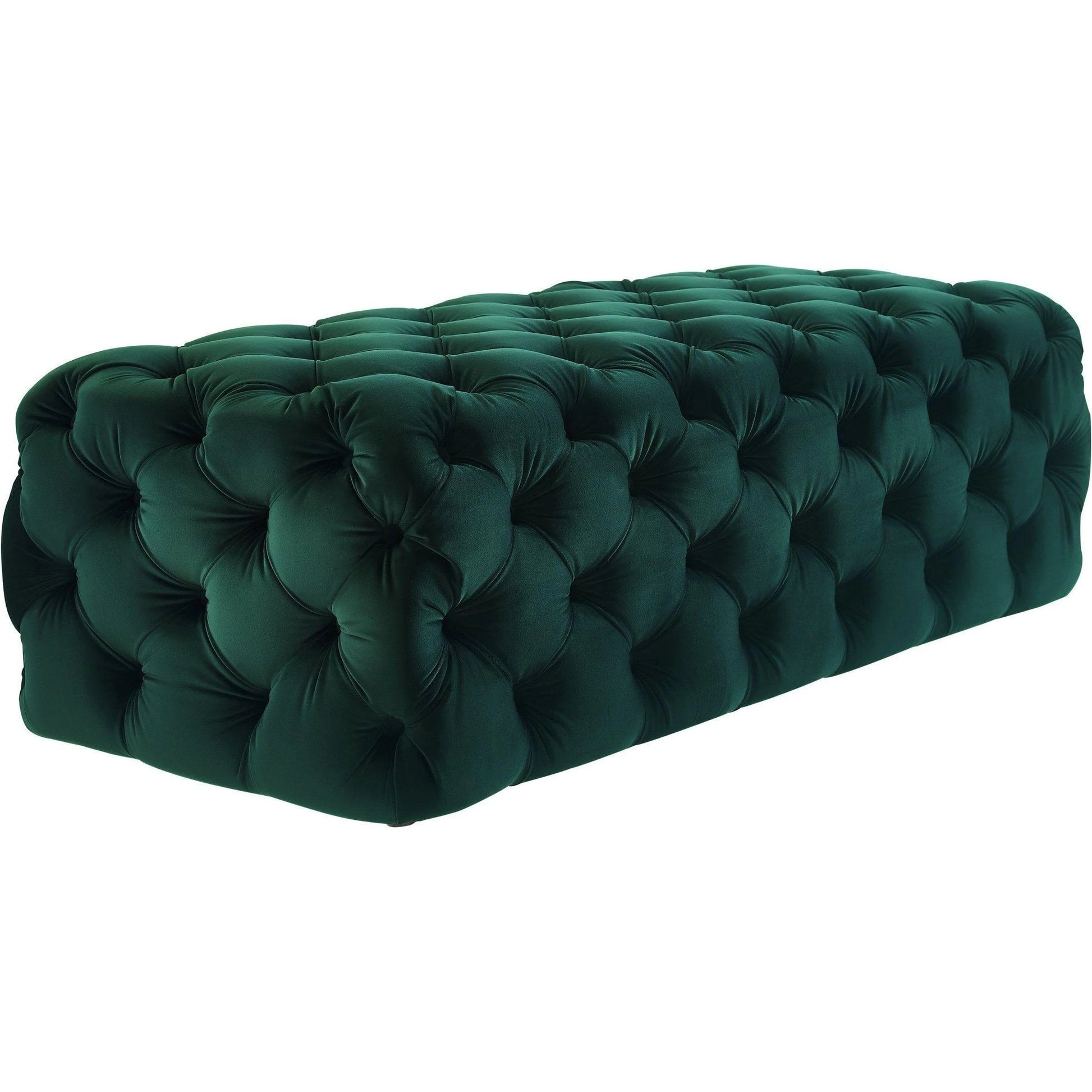 Kaylee Ottoman by TOV Furniture. Made from velvet in a modern style.