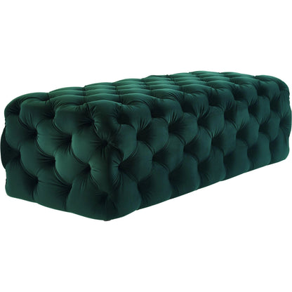 Kaylee Ottoman by TOV Furniture. Made from velvet in a modern style.
