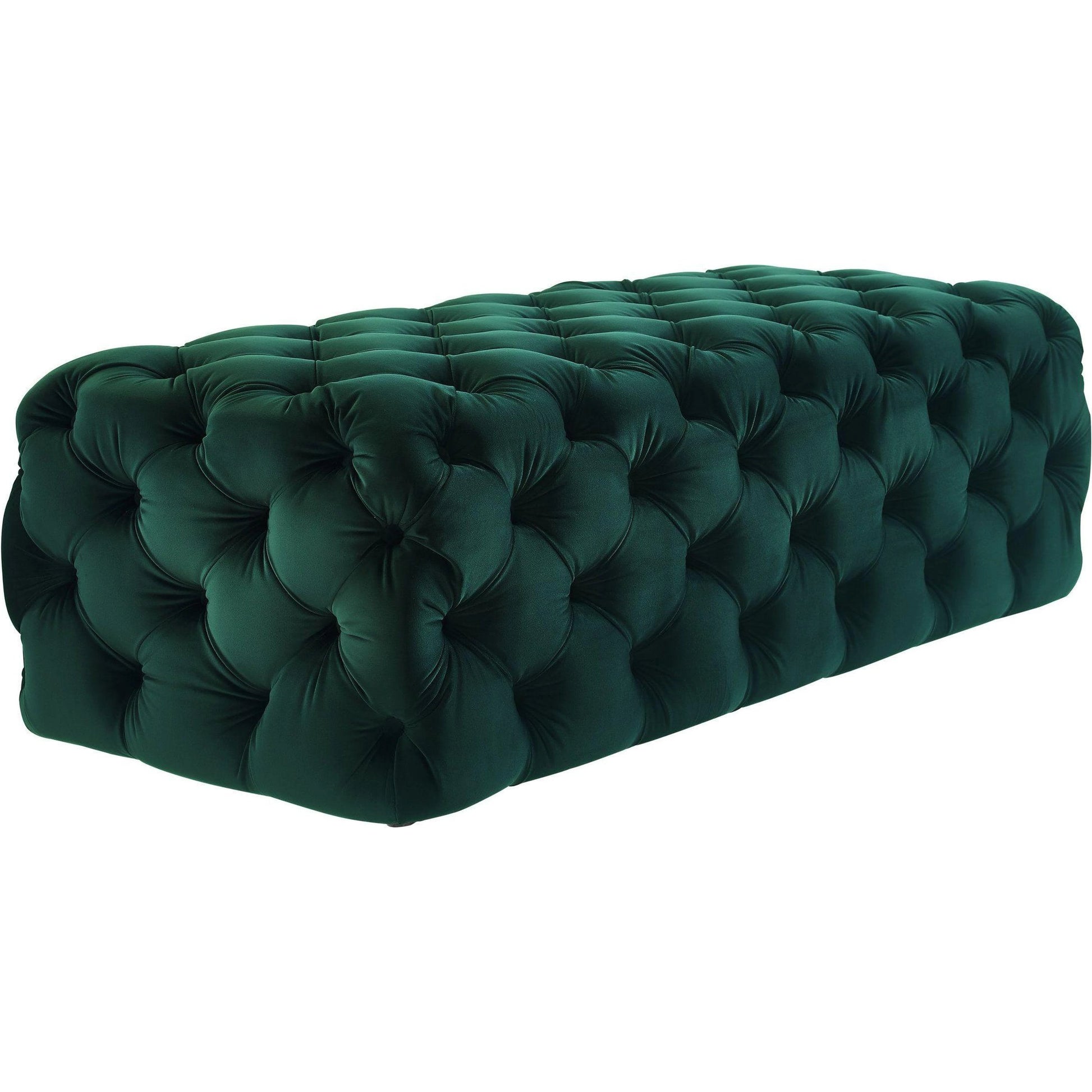 Kaylee Ottoman by TOV Furniture. Made from velvet in a modern style.