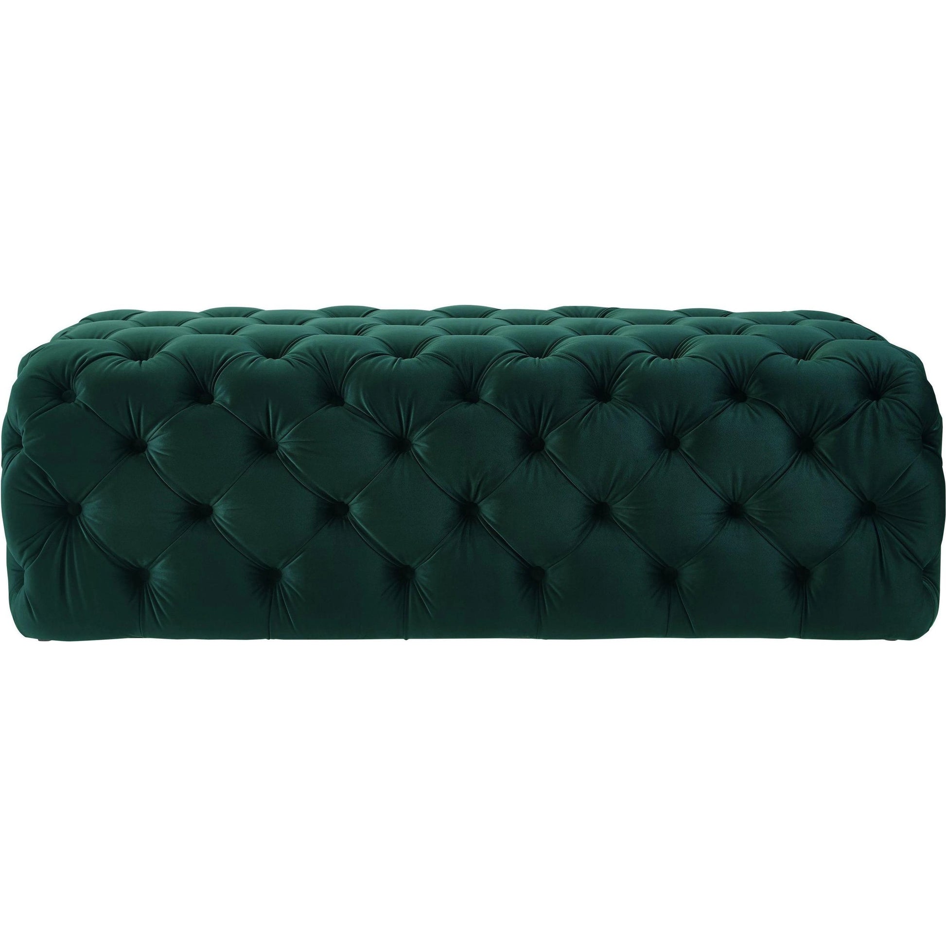 Kaylee Ottoman by TOV Furniture. Made from velvet in a modern style.