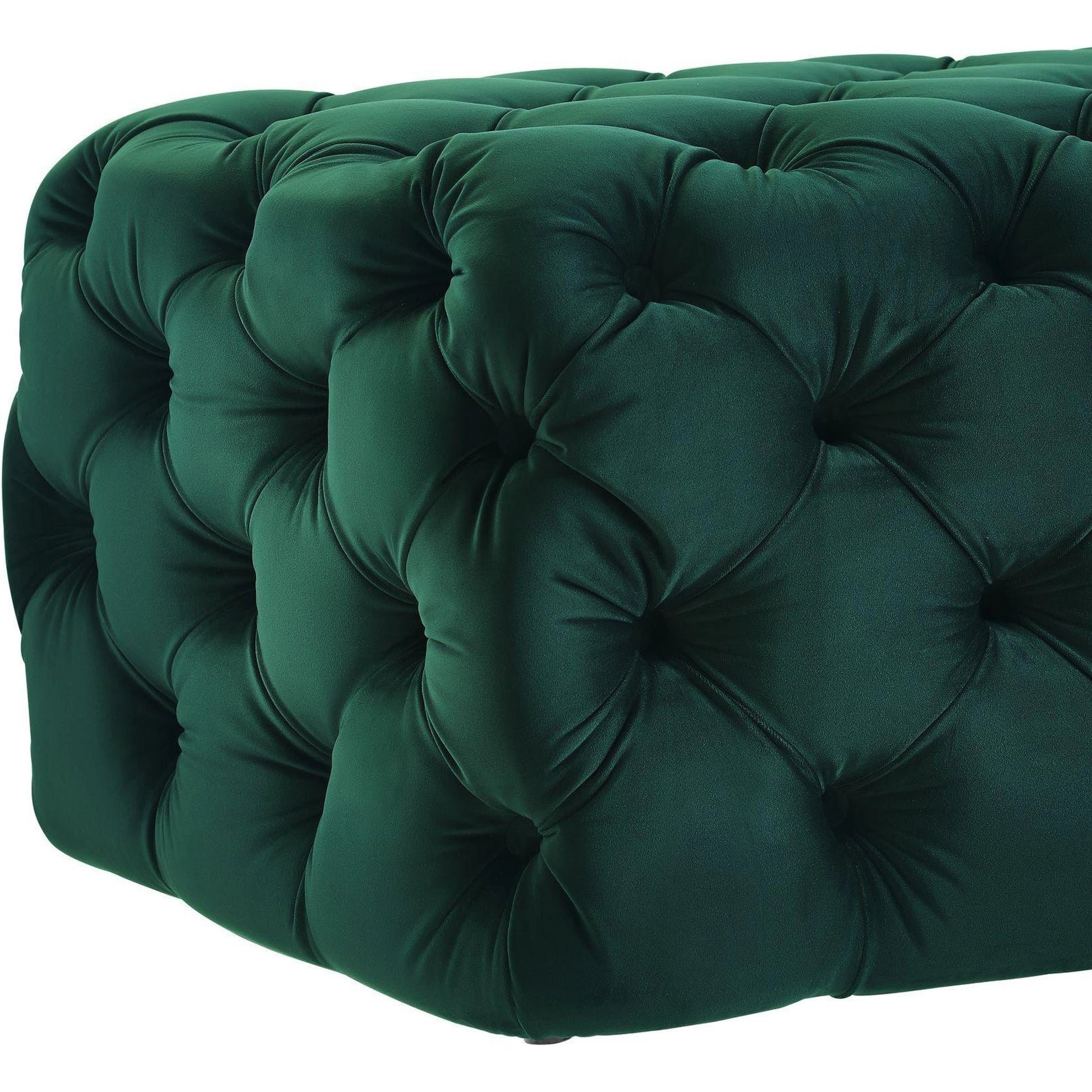 Kaylee Ottoman by TOV Furniture. Made from velvet in a modern style.