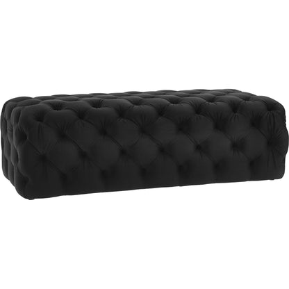 Kaylee Ottoman by TOV Furniture. Made from velvet in a modern style.