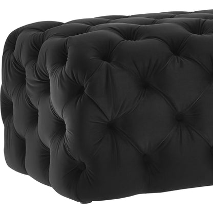 Kaylee Ottoman by TOV Furniture. Made from velvet in a modern style.