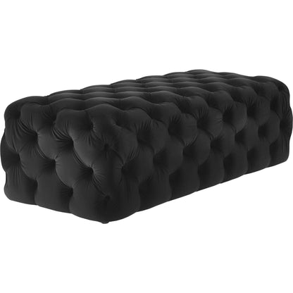 Kaylee Ottoman by TOV Furniture. Made from velvet in a modern style.