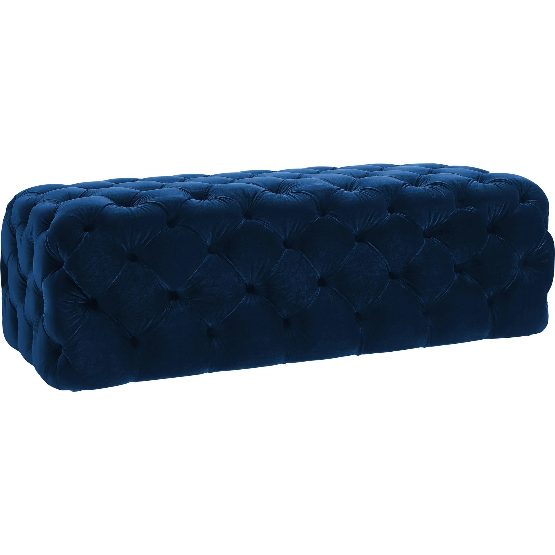 Kaylee Ottoman by TOV Furniture. Made from velvet in a modern style.