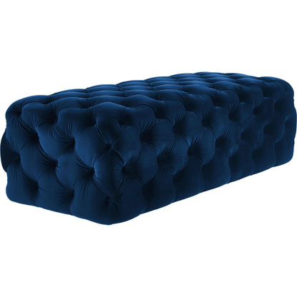 Kaylee Ottoman by TOV Furniture. Made from velvet in a modern style.
