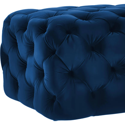 Kaylee Ottoman by TOV Furniture. Made from velvet in a modern style.