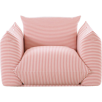 Saint Tropez Striped Stuffed Outdoor Armchair by TOV Furniture. Made from unique in a eclectic & global style.
