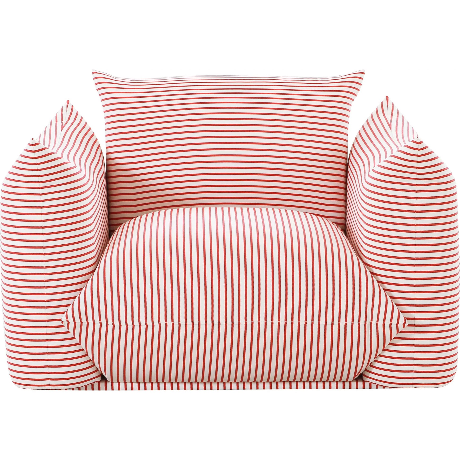 Saint Tropez Striped Stuffed Outdoor Armchair by TOV Furniture. Made from unique in a unique style.