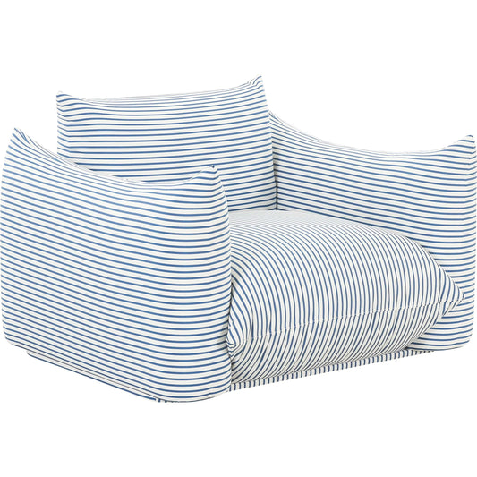 Saint Tropez Striped Stuffed Outdoor Armchair by TOV Furniture. Made from unique in a unique style.
