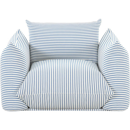Saint Tropez Striped Stuffed Outdoor Armchair by TOV Furniture. Made from unique in a eclectic & global style.