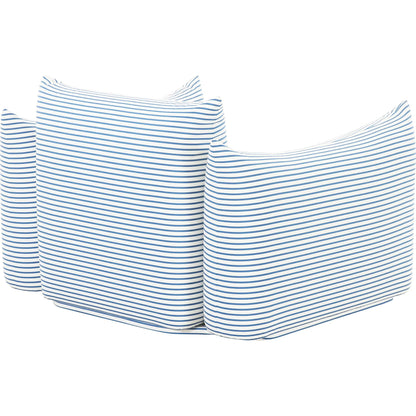 Saint Tropez Striped Stuffed Outdoor Armchair by TOV Furniture. Made from unique in a eclectic & global style.