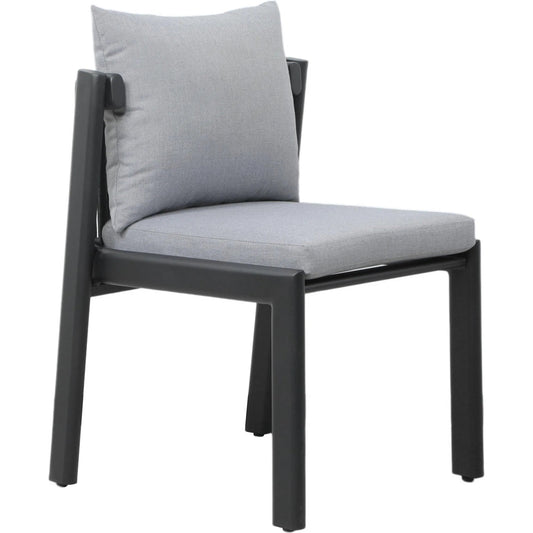 Nancy Outdoor Dining Chair by TOV Furniture. Made from aluminum, polyester, rope in a unique style.