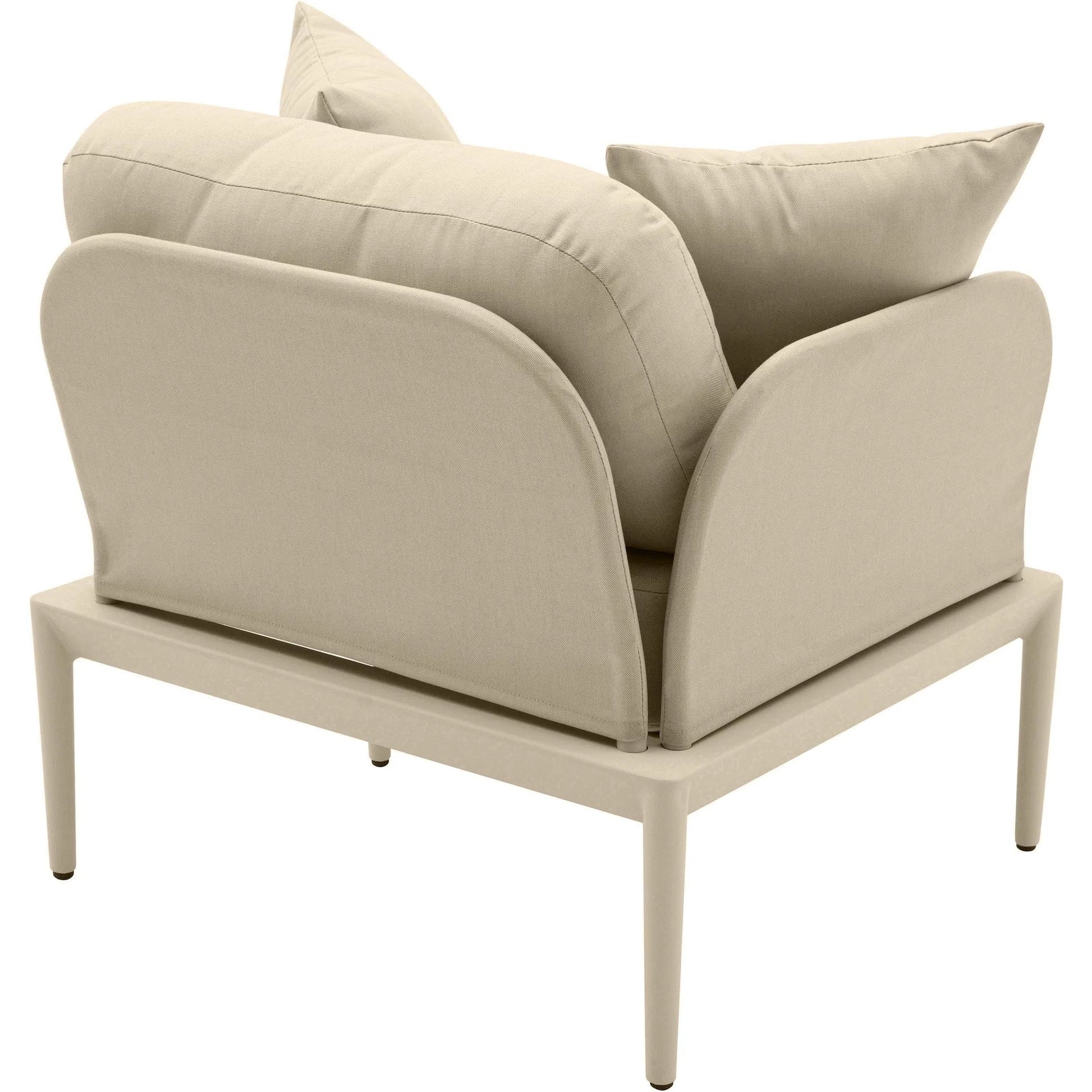 Kapri Outdoor Armchair by TOV Furniture. Made from aluminum, polyester in a transitional style.