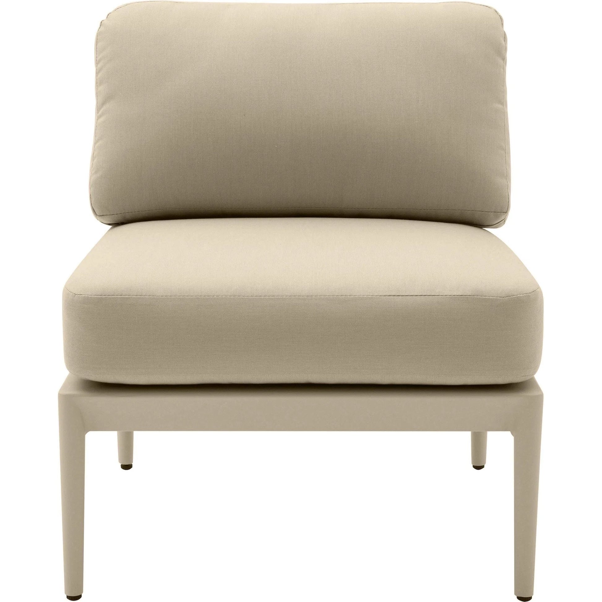 Kapri Modular Outdoor Armless Chair by TOV Furniture. Made from aluminum, polyester in a transitional style.