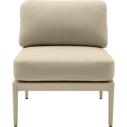 Kapri Modular Outdoor Armless Chair by TOV Furniture. Made from aluminum, polyester in a transitional style.